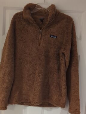 Patagonia Brown Sherpa Half-Zip Turtleneck Pullover